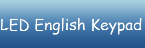 LED English Keypad